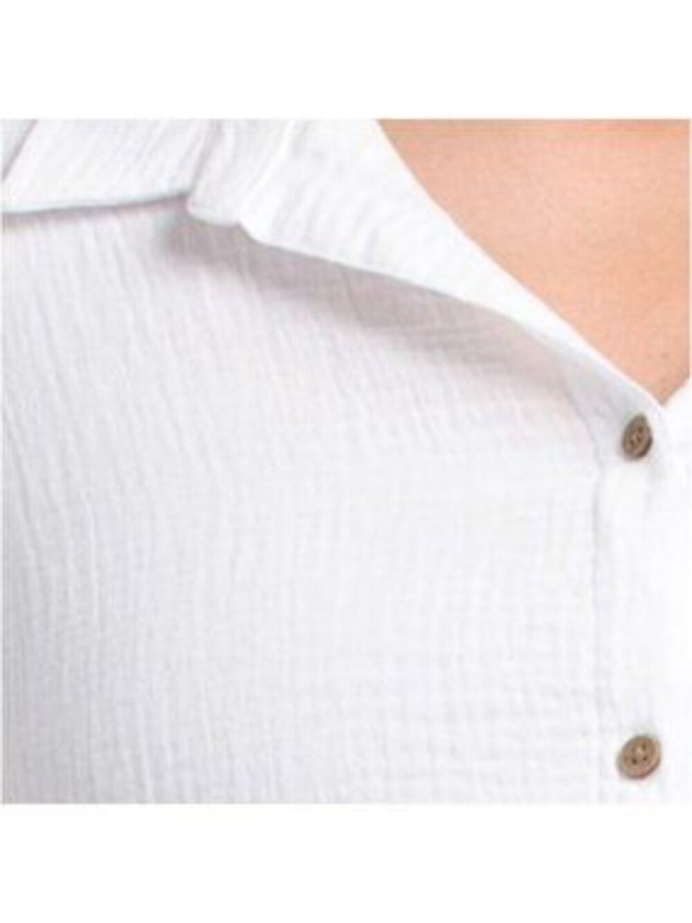 🔥BEACH LUNCH LOUNGE Plus Gauze Button Up Tunic - Picture 5 of 5